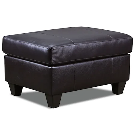 Casual Ottoman with Tapered Feet